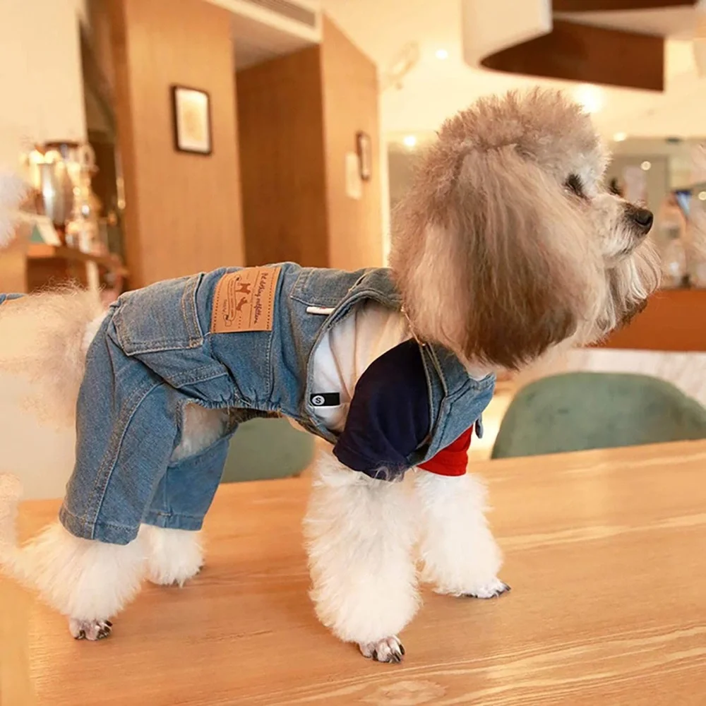 Pet Clothing Outfitters Denim Dog Overalls
